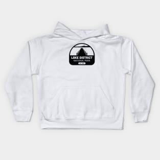 Lake District National Park Logo Badge Design Kids Hoodie